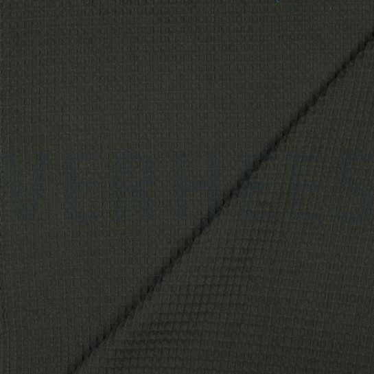BAUMWOLLE WAFFEL ARMEEGRÜN #7
