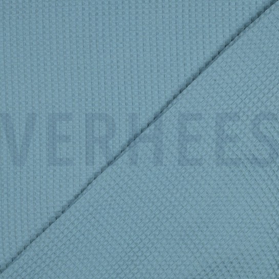 BAUMWOLLE WAFFEL HIMMELBLAU #7