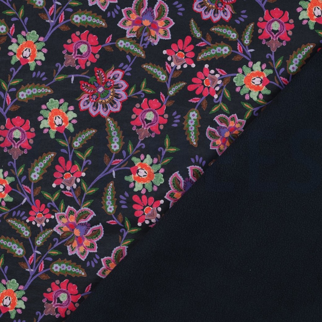SOFTSHELL DIGITAL FLOWERS NAVY #4