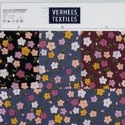 BABYCORD SMALL FLOWERS MAUVE (thumbnail) #4