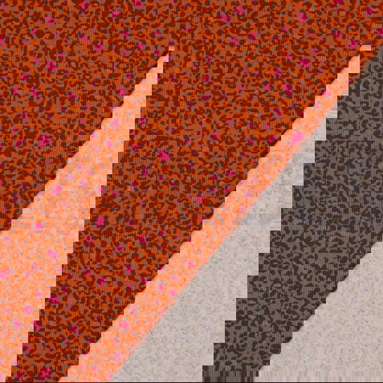 RIB JERSEY ANIMAL SKIN ORANGE #7