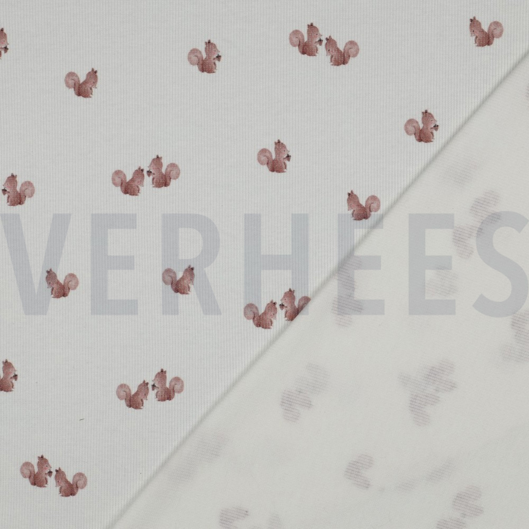 RIB JERSEY DIGITAL FOREST ANIMALS WHITE (high resolution) #4