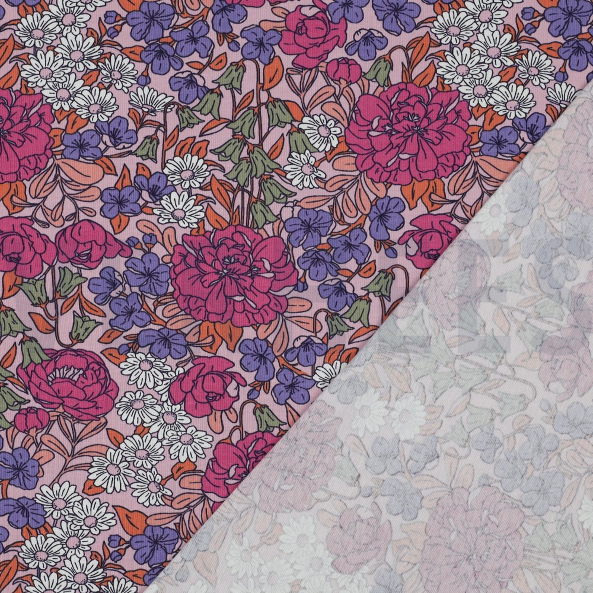 JERSEY FLOWERS ROSE (high resolution) #4