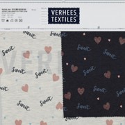 JERSEY MELANGE GLITTER LOVE ECRU (thumbnail) #4