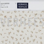 DOUBLE GAUZE SMALL LEAVES ECRU (thumbnail) #4