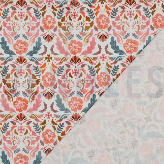 JERSEY DIGITAL FLOWERS WHITE #7