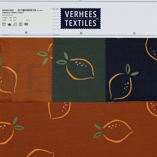 FRENCH TERRY FRUITS VERT ARMÉE #7