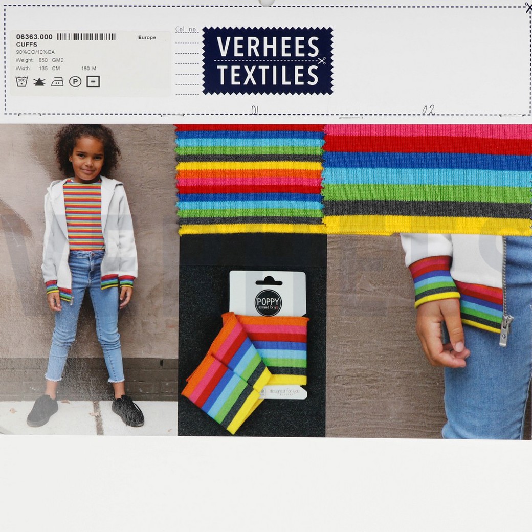 CUFFS STRIPE MULTICOLOUR BIG STRIPE #4