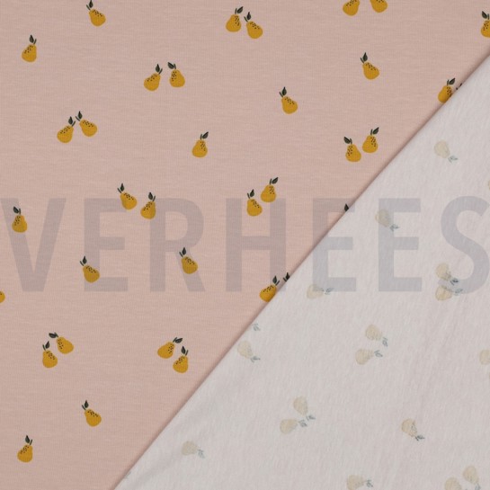 JERSEY GOTS FRUITS LIGHT MAUVE #7