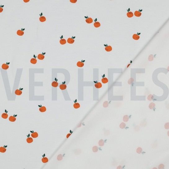 JERSEY GOTS FRUITS WHITE #7