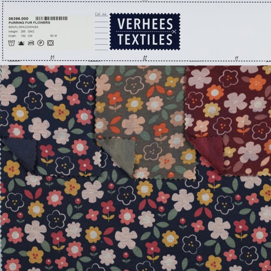 ALPENFLEECE BLUMEN TAUPE #7