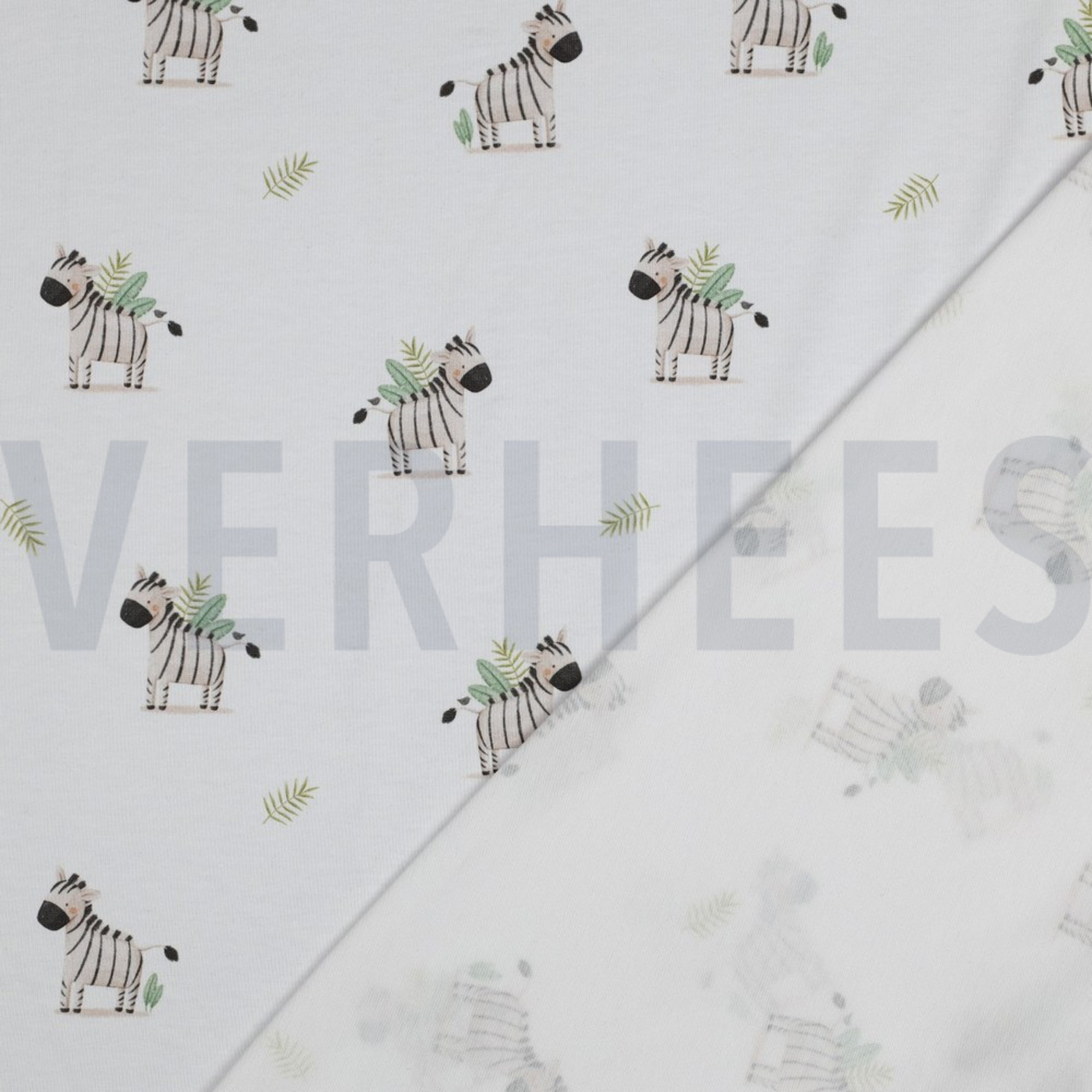 JERSEY GOTS DIGITAL ANIMALS WHITE (high resolution) #4