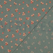 JERSEY MELANGE FLOWERS DARK MINT (thumbnail) #4