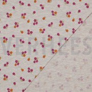 JERSEY MELANGE FLOWERS LIGHT SAND (thumbnail) #4