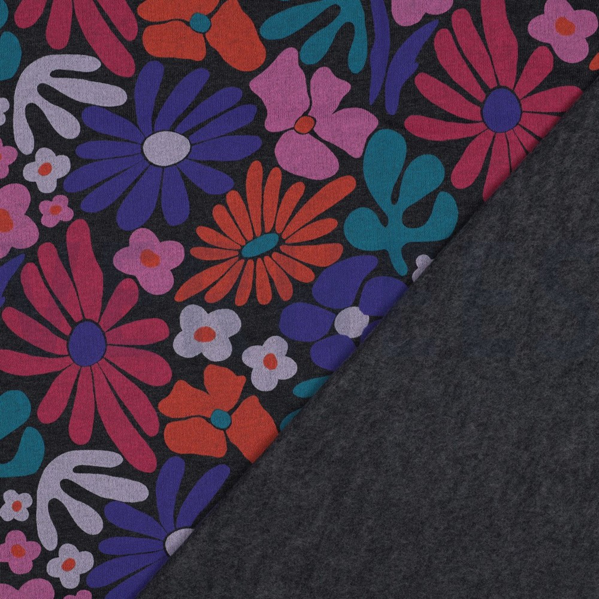 SWEAT MELANGE FLOWERS INDIGO (high resolution) #4