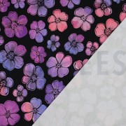 FRENCH TERRY DIGITAL FLOWERS NAVY (thumbnail) #4