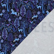 FRENCH TERRY DIGITAL FOREST ANIMALS NAVY (thumbnail) #4