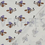 FRENCH TERRY DOGS AND HEARTS OFF-WHITE (thumbnail) #4