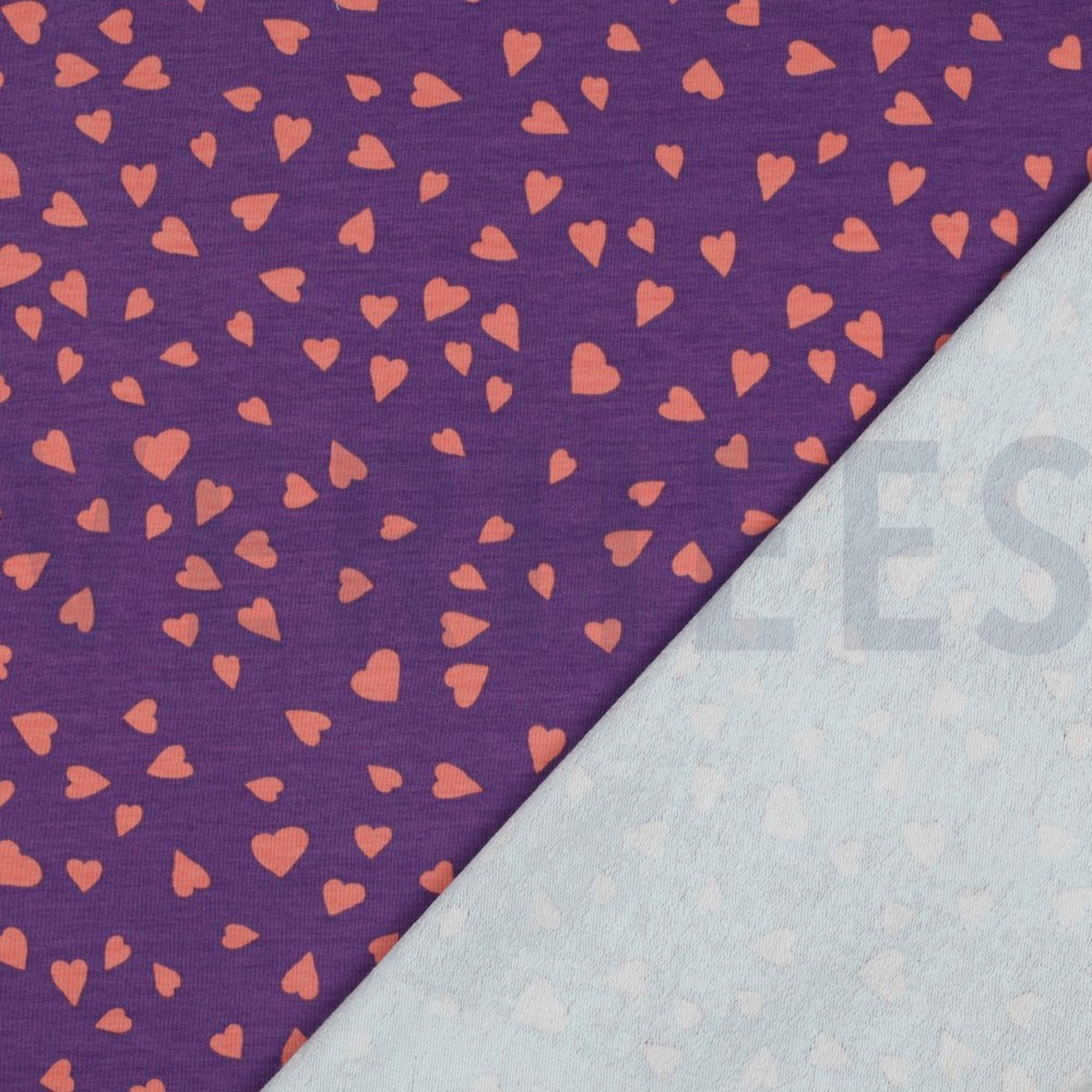FRENCH TERRY DOGS AND HEARTS PURPLE (high resolution) #4