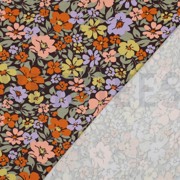 FRENCH TERRY FLOWERS PURPLE/ GREEN (thumbnail) #4