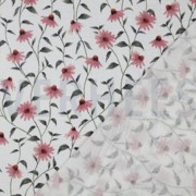 DOUBLE GAUZE GOTS DIGITAL FLOWERS WHITE (thumbnail) #4