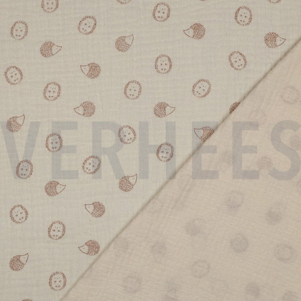 DOUBLE GAUZE HEDGEHOG NATURAL #4