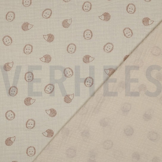 DOUBLE GAUZE HEDGEHOG NATURAL #7
