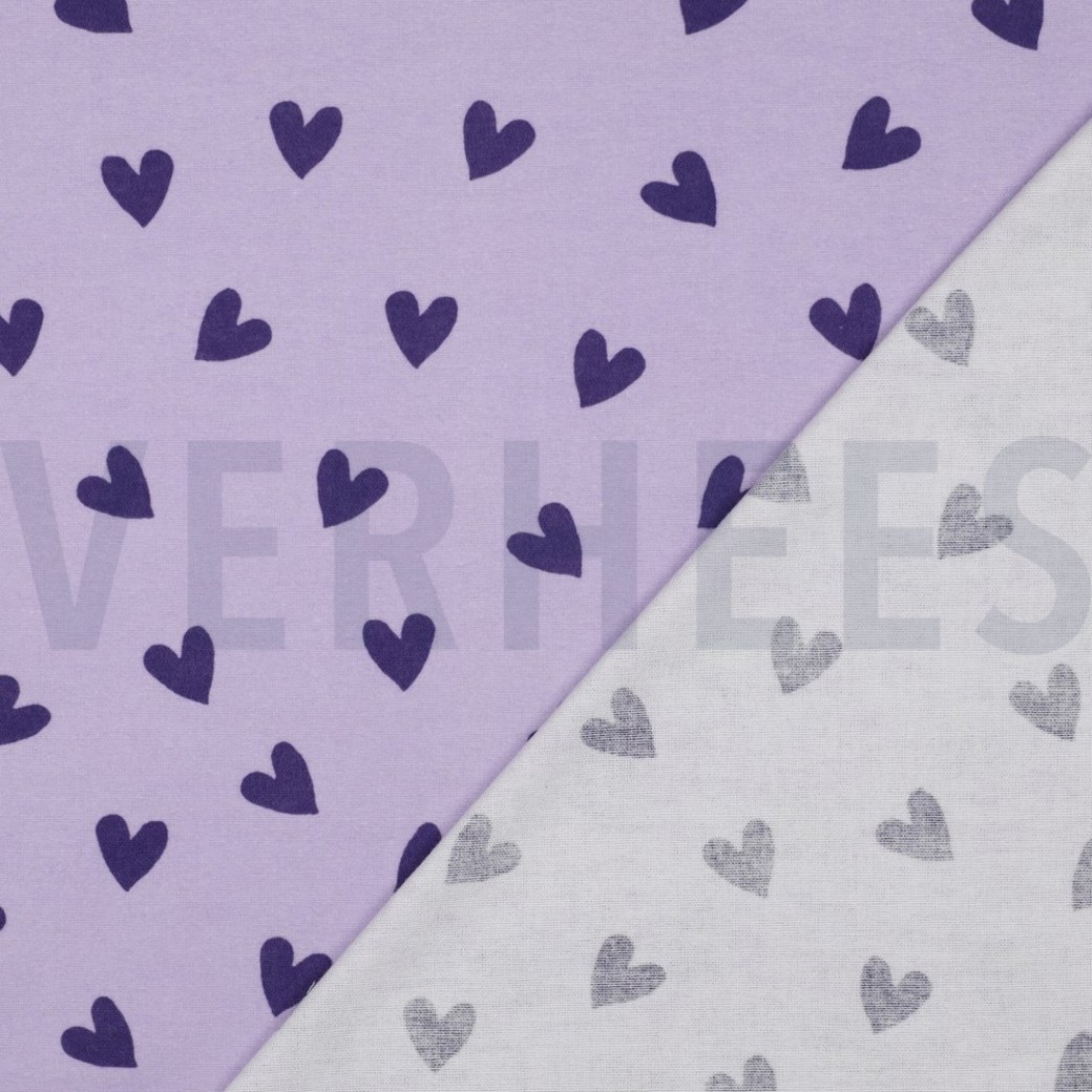 FLANNEL HEARTS LAVENDER #4
