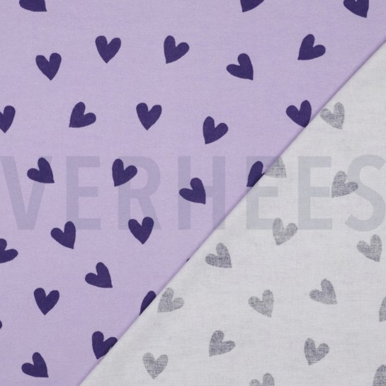 FLANNEL HEARTS LAVENDER #7