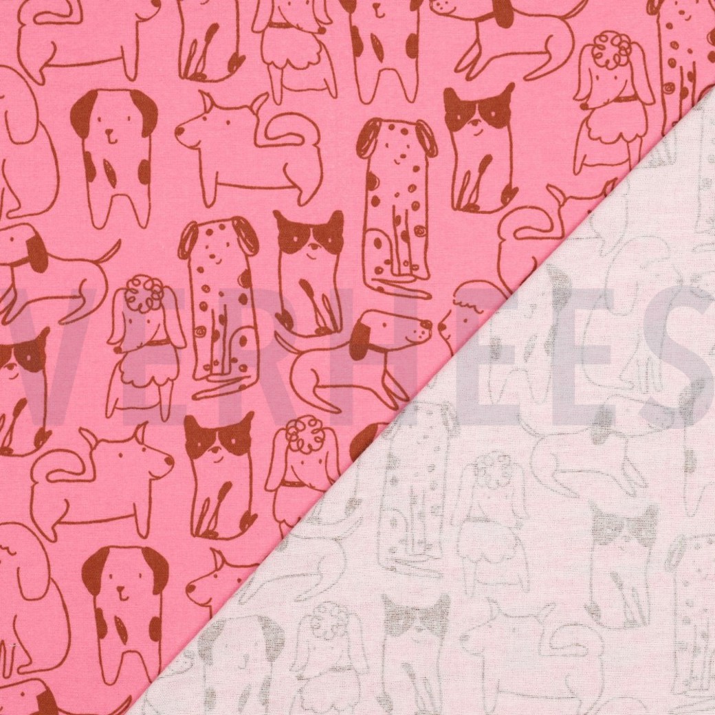 FLANNEL DOGS PINK #4