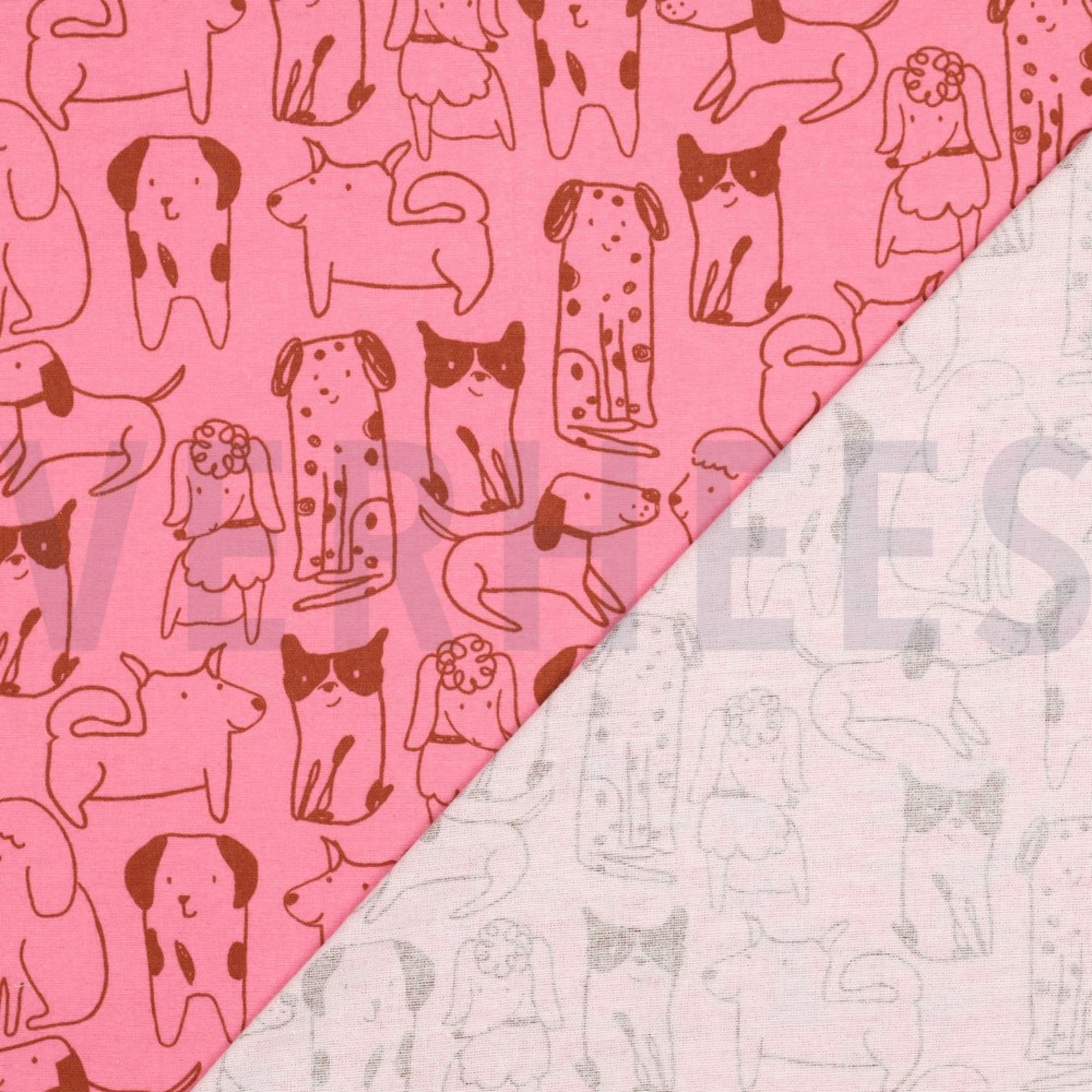 FLANNEL DOGS PINK (high resolution) #4
