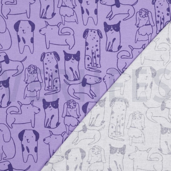 FLANNEL DOGS PURPLE #7