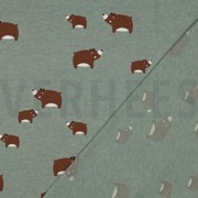 JERSEY MELANGE BEARS DARK MINT (thumbnail) #4