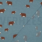 JERSEY MELANGE BEARS SMOKE BLUE (thumbnail) #4