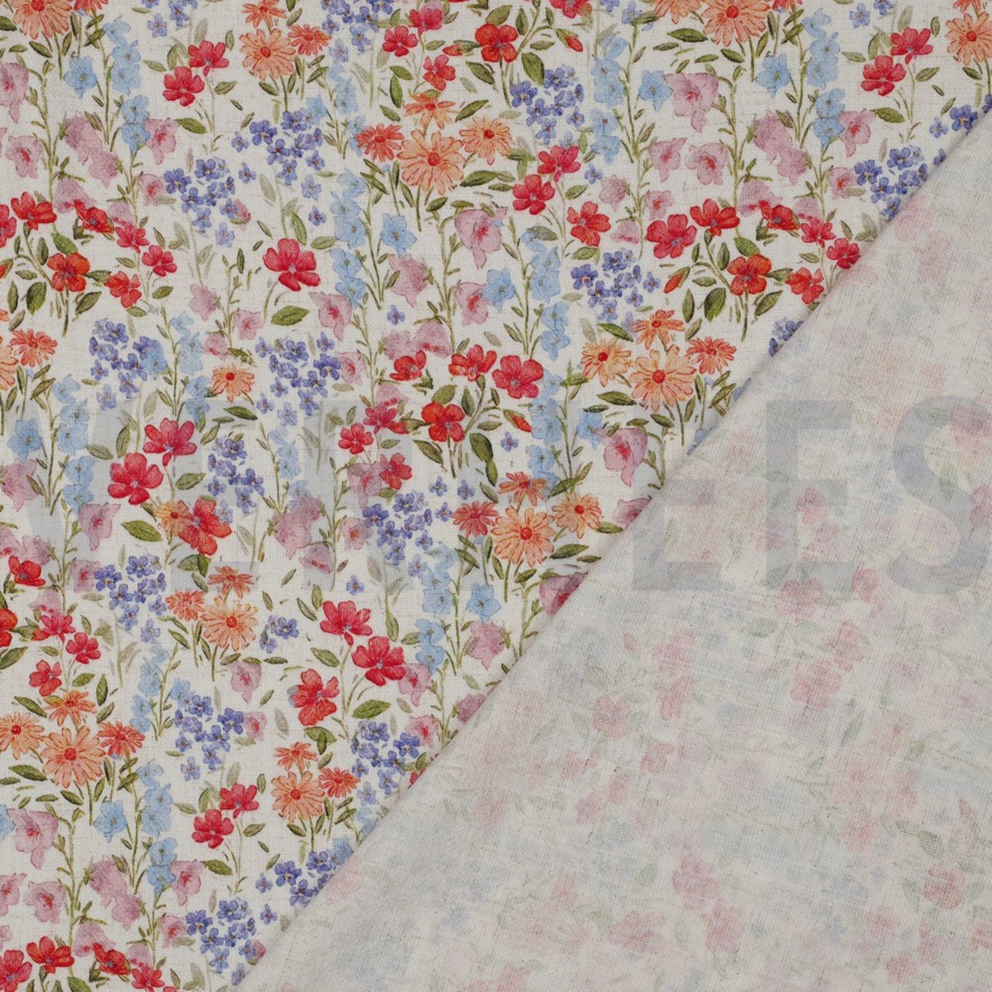 LINEN VISCOSE CREPE DIGITAL FLOWERS OFF-WHITE (high resolution) #4