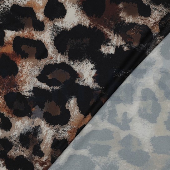 MAGNOLIA STRETCH DIGITAL ANIMAL SKIN BROWN #7