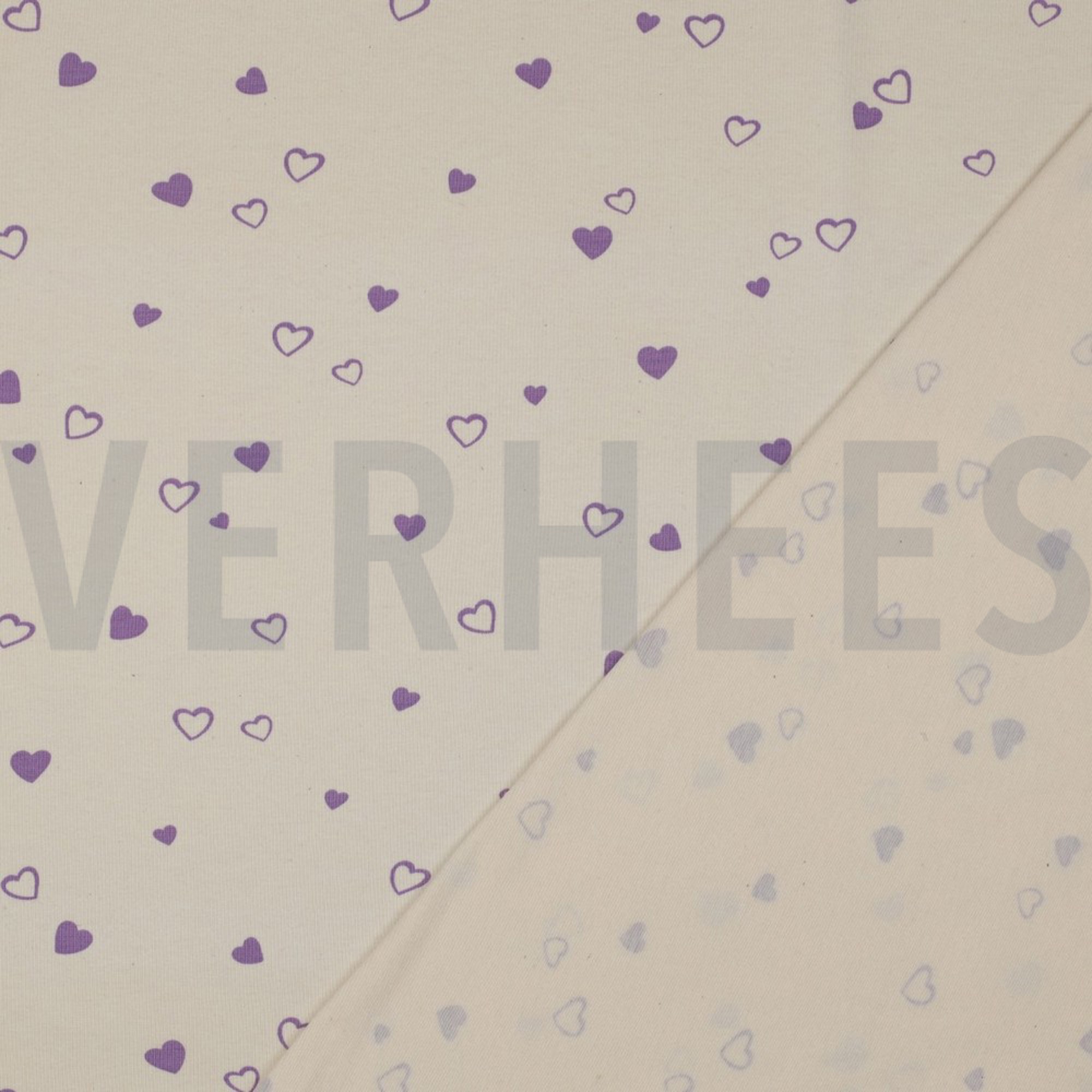 JERSEY GOTS NATURAL HEARTS NATURAL/ LILAC (high resolution) #4