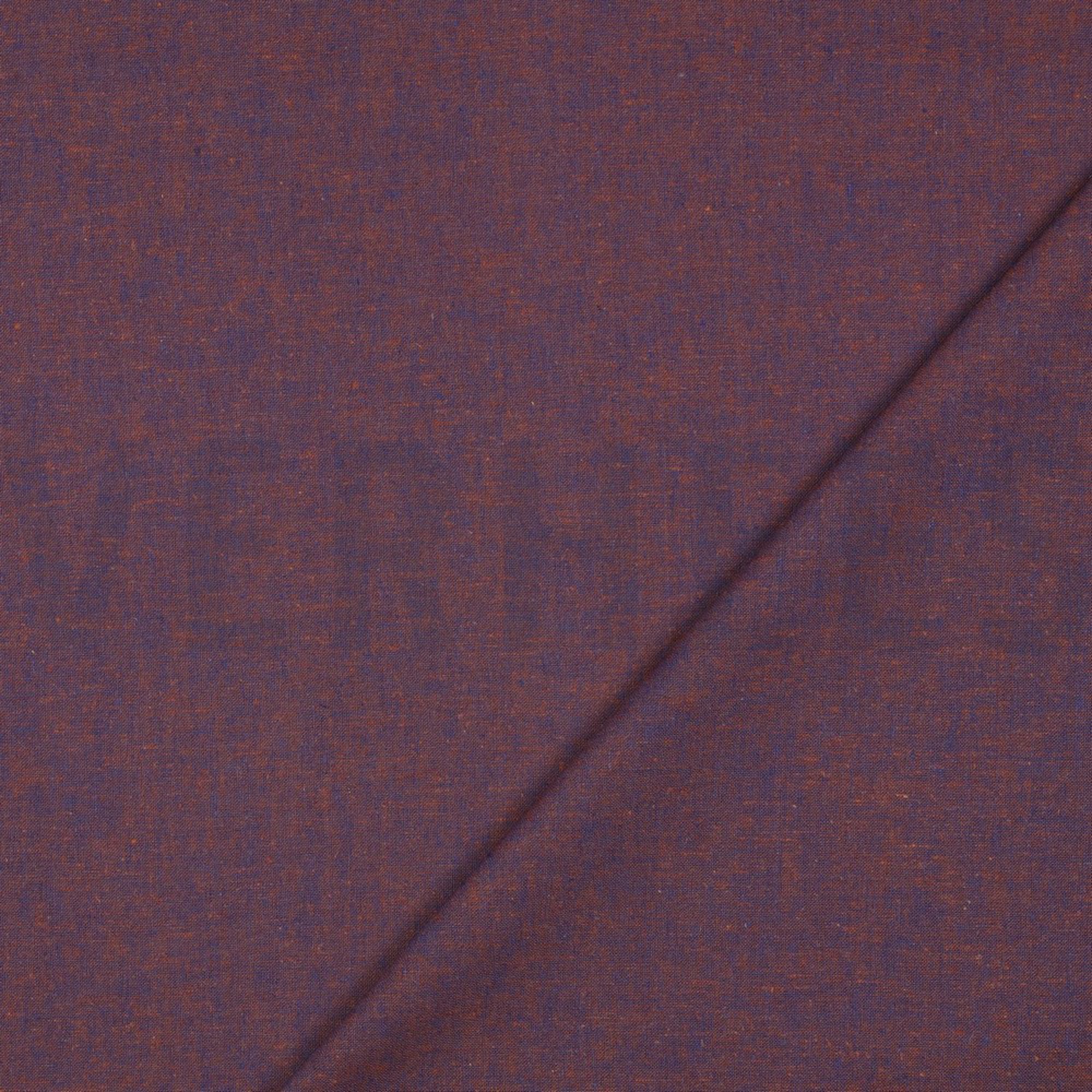 LINEN COTTON YARN DYED BLUE / BROWN (high resolution) #4