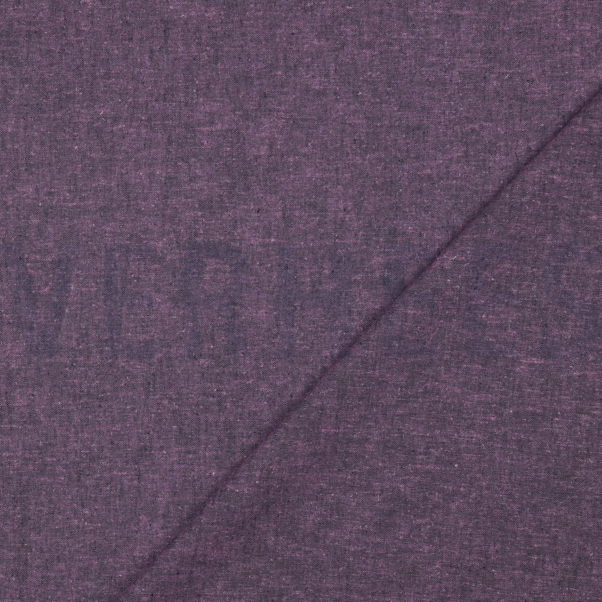 LINEN COTTON YARN DYED PURPLE / NAVY (high resolution) #4