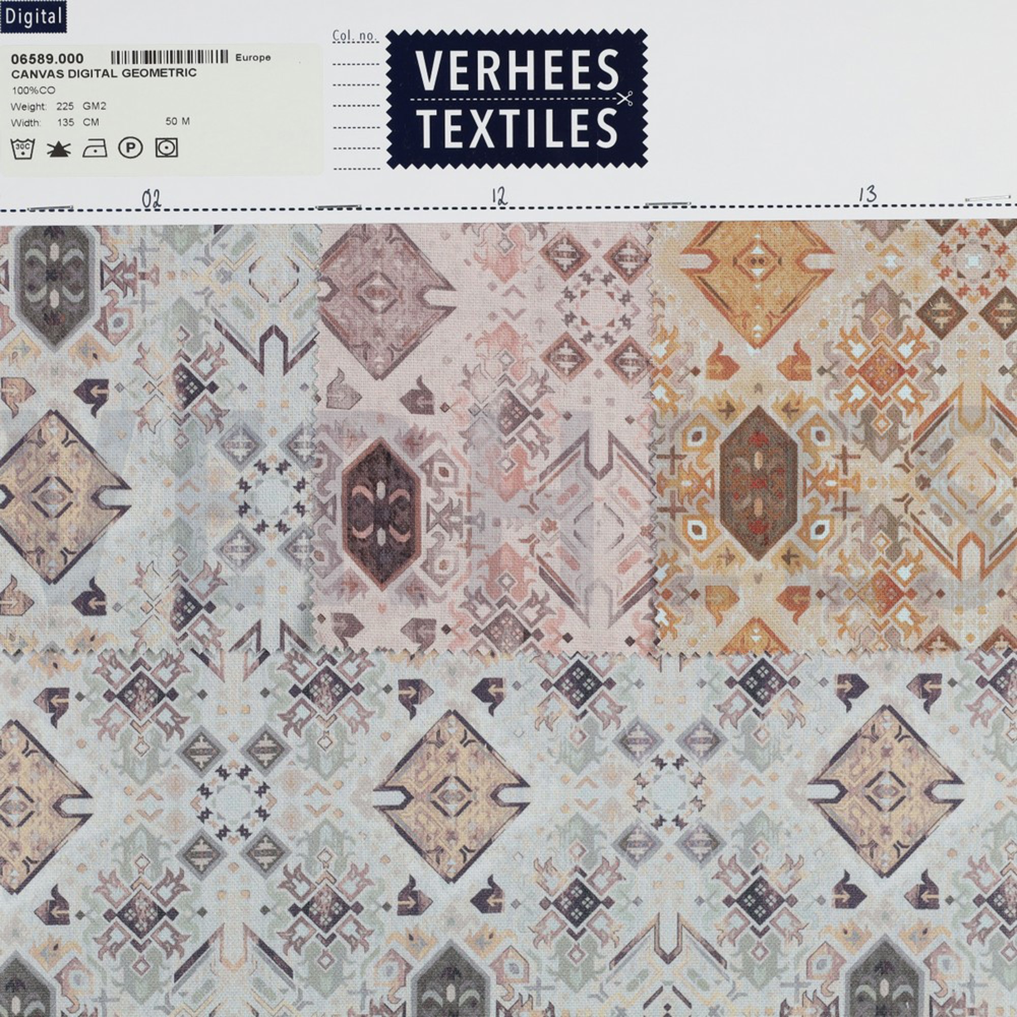 CANVAS DIGITAL GEOMETRIC BEIGE (high resolution) #4