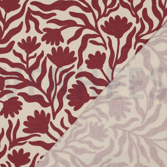 SWEAT NATURAL FLOWERS BORDEAUX #7