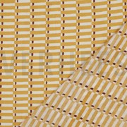 HANDCRAFTED BLOCK-PRINTED COTTON GEOMETRIC OCHRE (thumbnail) #4