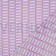 HANDCRAFTED BLOCK-PRINTED COTTON GEOMETRIC LILAC (thumbnail) #4