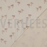 DOUBLE GAUZE GOTS NATURAL PALMTREES NATURAL (thumbnail) #4