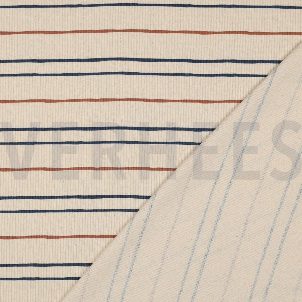 RIB JERSEY GOTS NATURAL STRIPES NATURAL #4