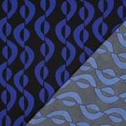 ROYAL MICRO SATIN GEOMETRIC BLACK (thumbnail) #4