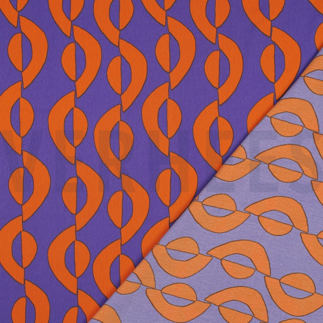 ROYAL MICRO SATIN GEOMETRIC PURPLE #4