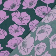 ROYAL MICRO SATIN FLOWERS DARK GREEN (thumbnail) #4
