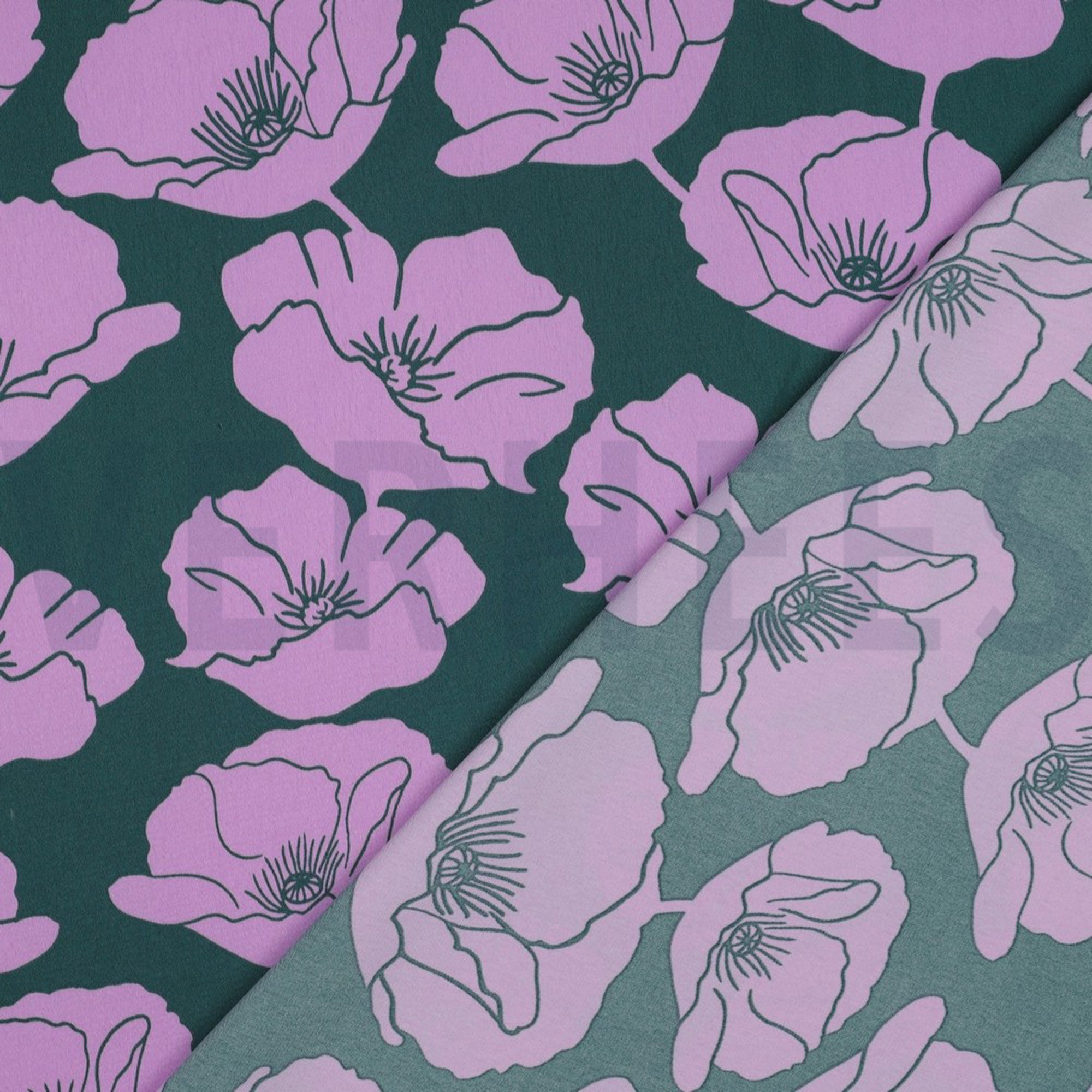 ROYAL MICRO SATIN FLOWERS DARK GREEN (high resolution) #4