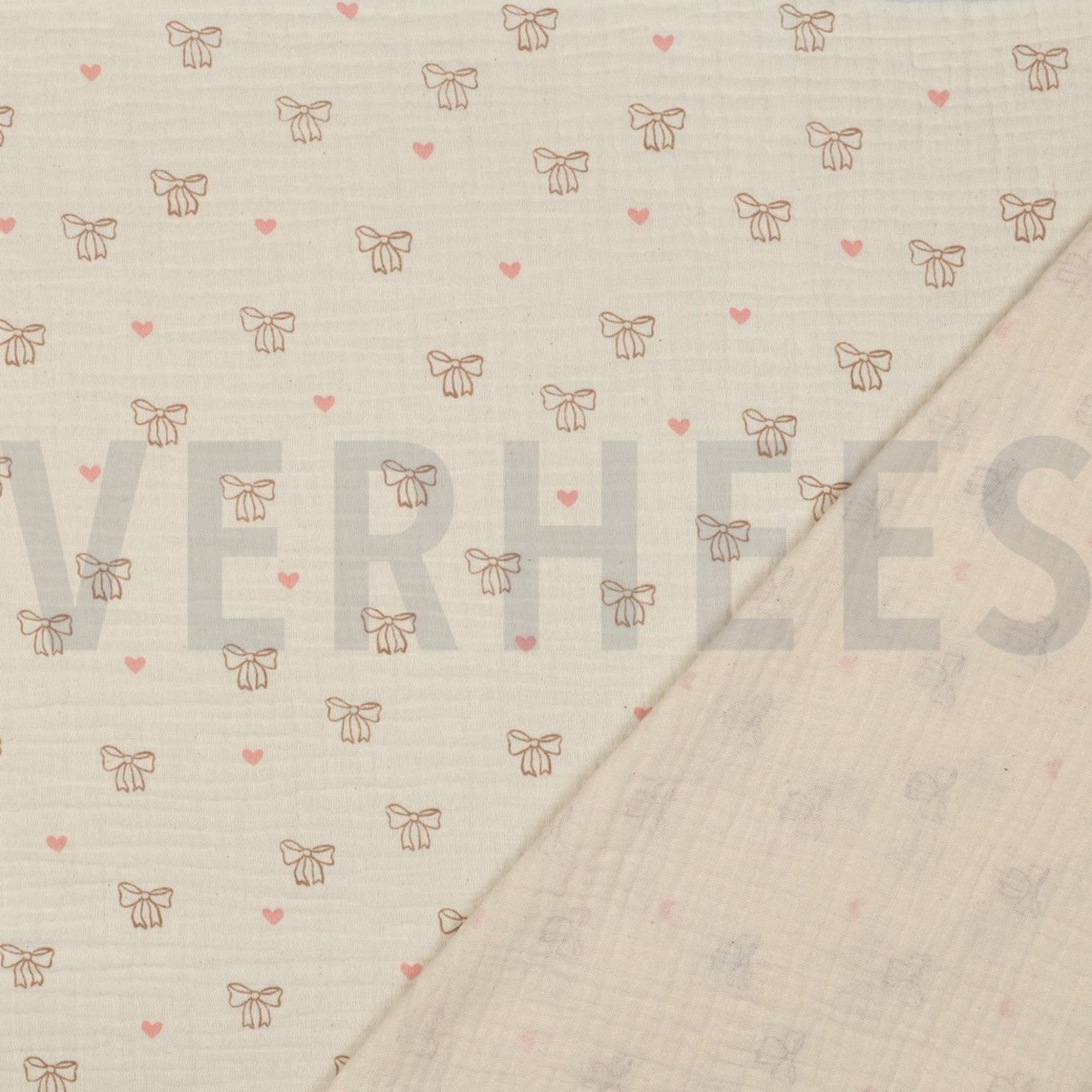 DOUBLE GAUZE GOTS NATURAL BOWS NATURAL (high resolution) #4